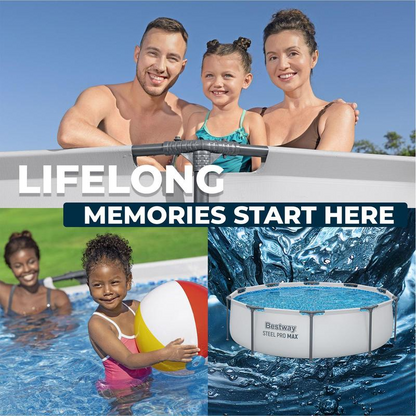 Round Above Ground Outdoor Swimming Pool with Pump |10'x30\"